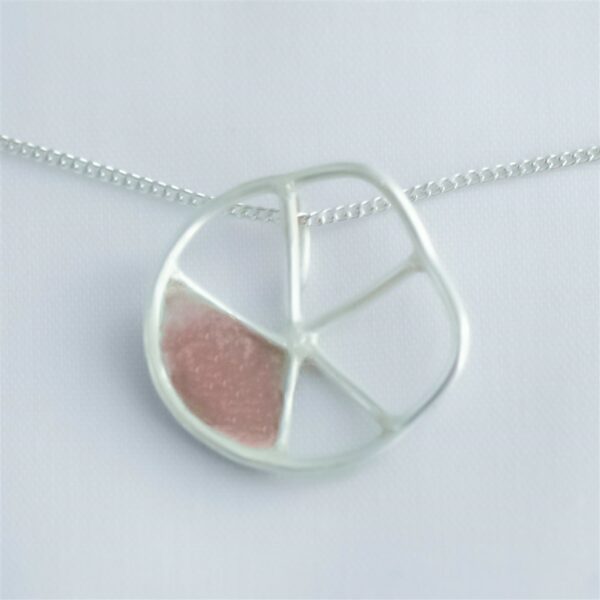 Enamel and Silver Pendant