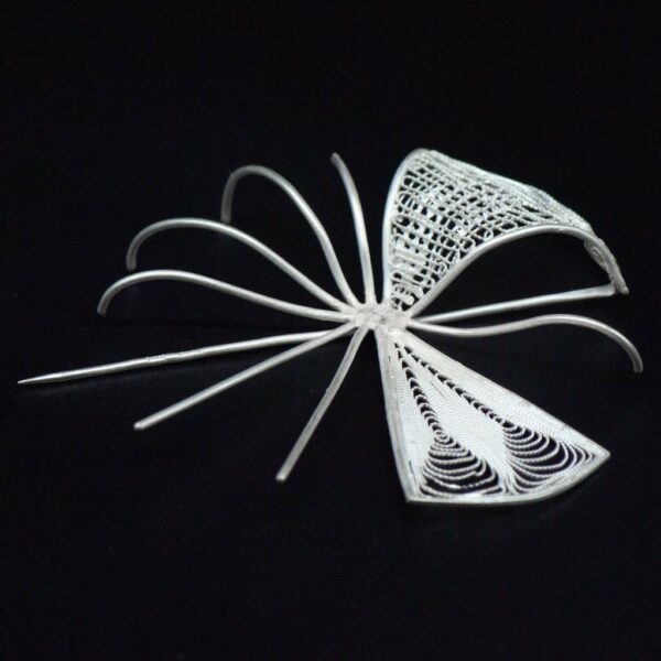 Contemporary Filigree and Wire Brooch side 2