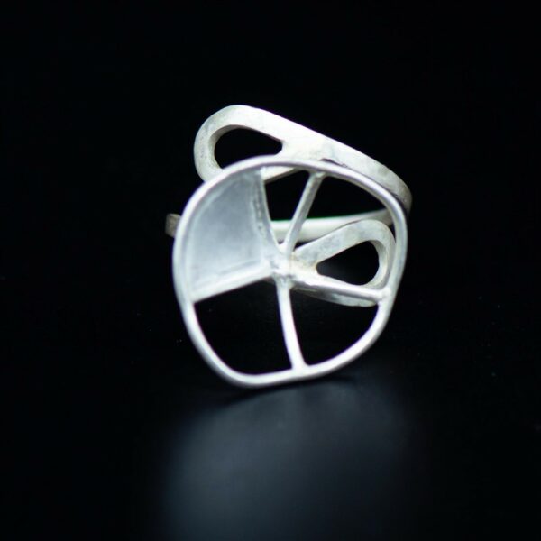 Floral Silver Ring