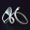 Floral Silver Ring side