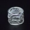 Maltese filigree wide band ring side 2