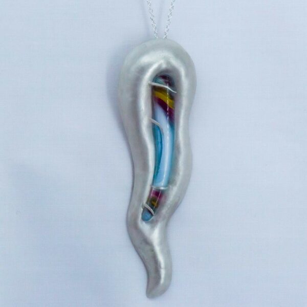 Exclusive silver & Glass Pendant hanging