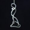 Feminine Contour Pendant with Cubic Zirconium