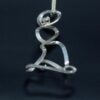 Feminine Contour Pendant with Cubic Zirconium view from below