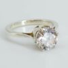Solitaire engagement ring side