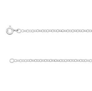 Sterling Silver Trace Chain 14 inch