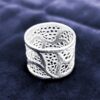 Organic Filigree Wedding Band side