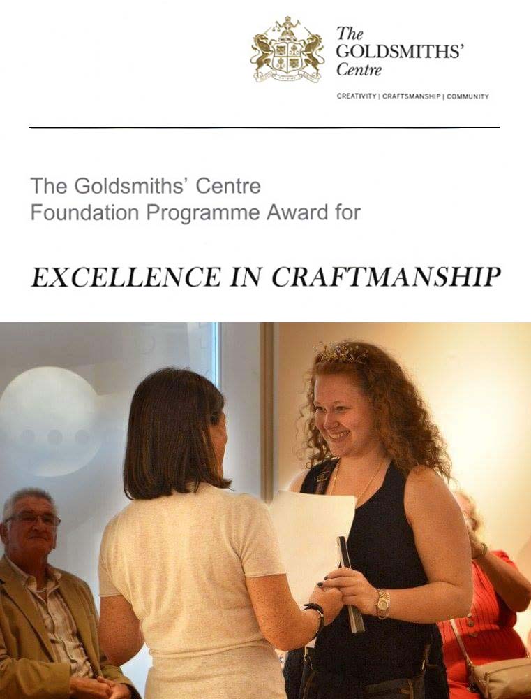 Goldsmiths' Centre Excellence In Craftsmanship Award