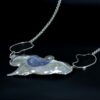 Comino Blue Lagoon Silver Pendant side 1