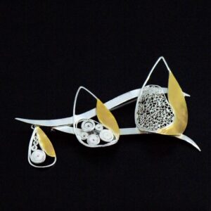 Sailing jewellery brooch