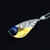 Sailing jewellery largest pendant full filigree with lapis lazulai side 1