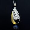 Sailing jewellery largest pendant part filigree with lapis lazulai
