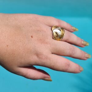 Sailing jewellery ring worn