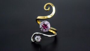 Ruby & Diamond Heirloom Redesign Ring