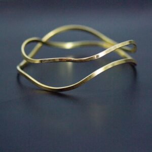 Elegant Gold Double Bangle